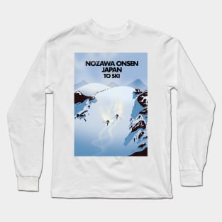 Nozawa Onsen Japan ski Long Sleeve T-Shirt